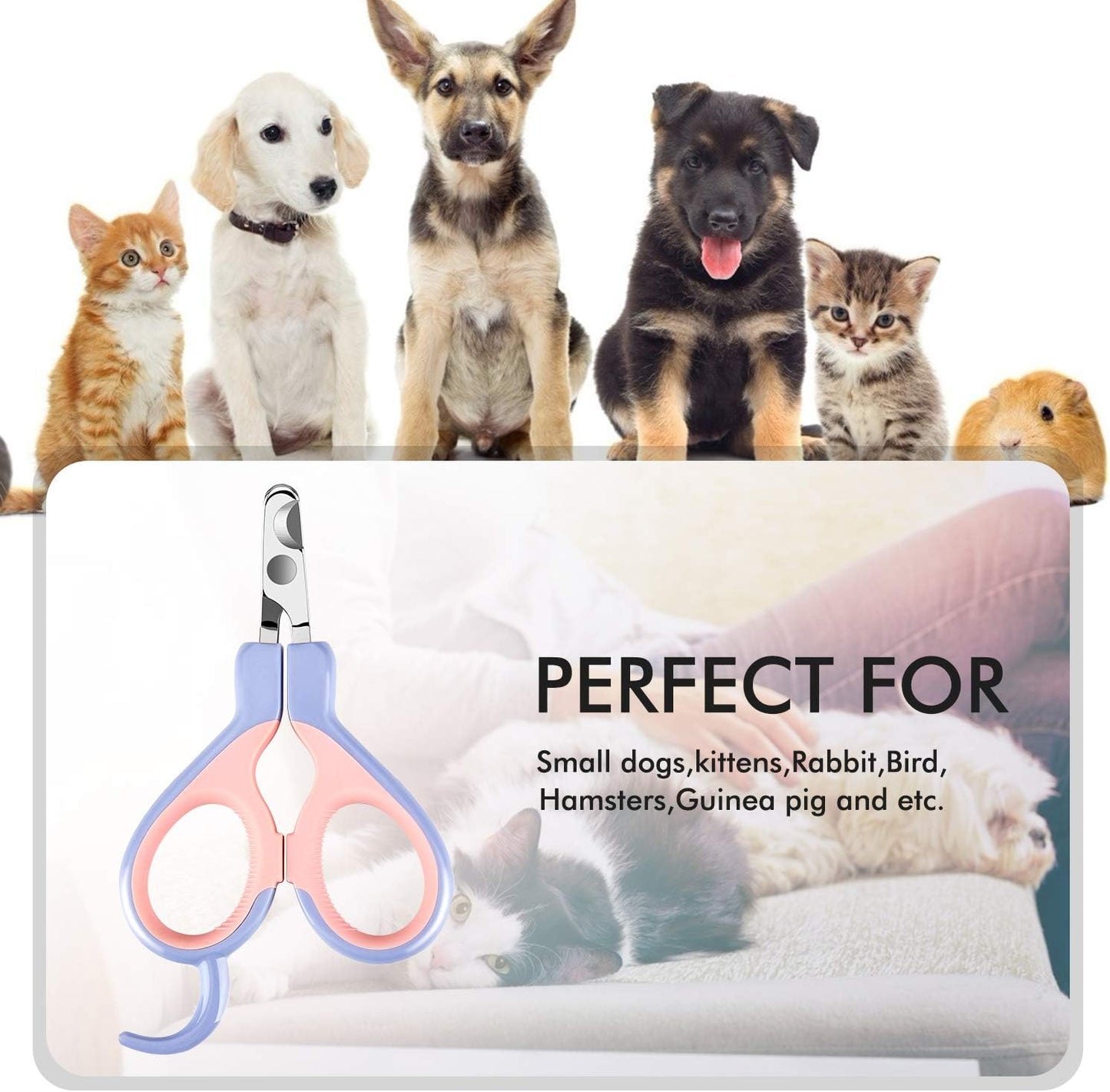 Dog & Cat Nail Clippers with Safety Lock