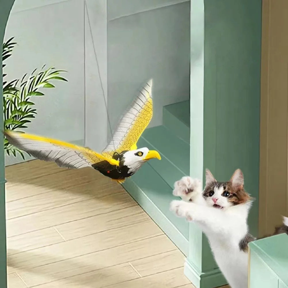 Simulation Bird Interactive Cat Toy – Fun Flying Fun for Your Feline!