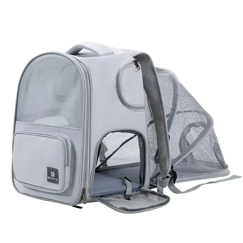 Ultimate Cat Adventure: Expandable Tent Backpack for On-the-Go Comfort!