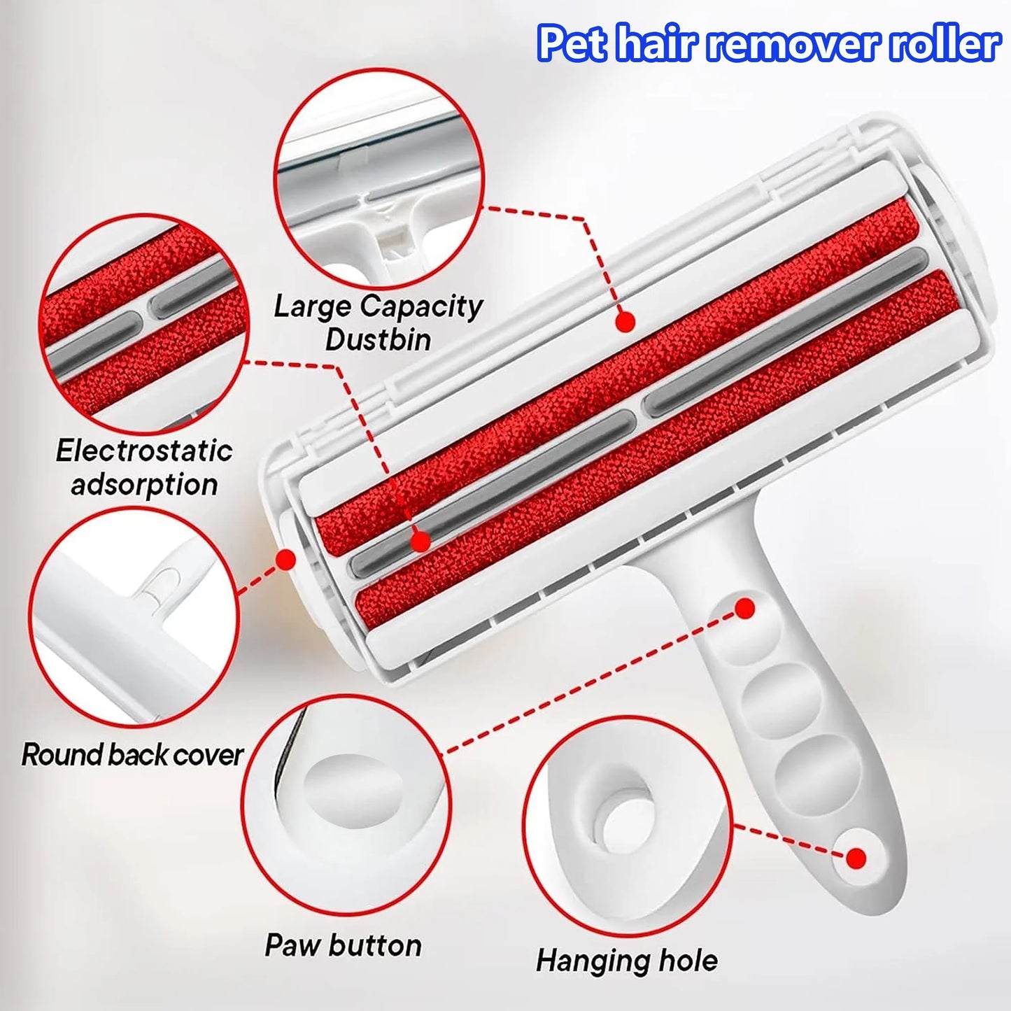 Effortless Clean: Reusable Lint Brush Roller for Pet Hair