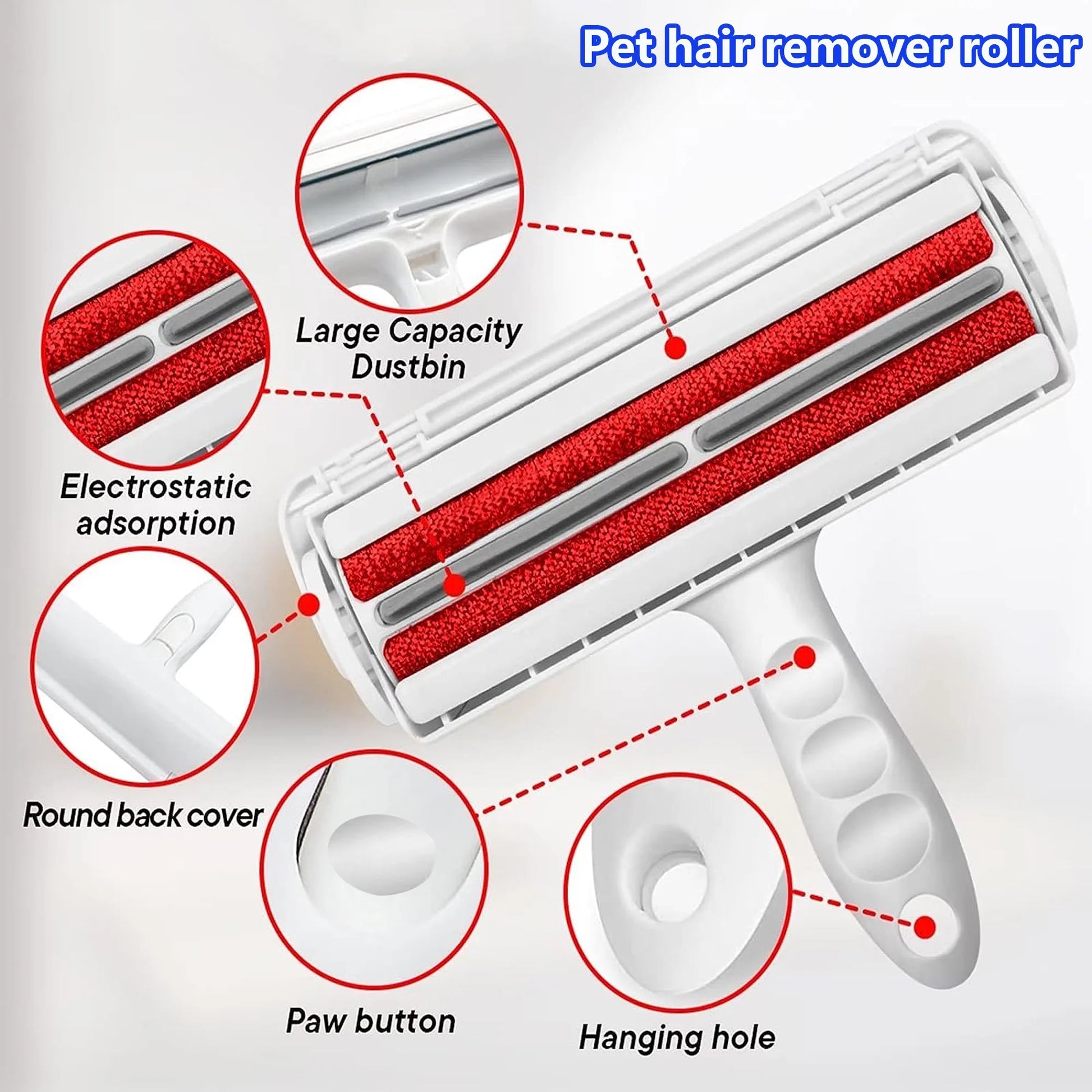 Effortless Clean: Reusable Lint Brush Roller for Pet Hair