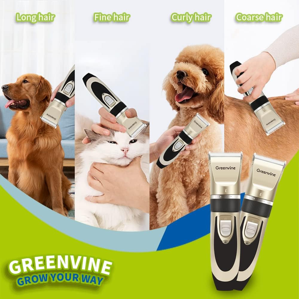  Dog Clippers: USB Rechargeable Grooming Kit for Pets!