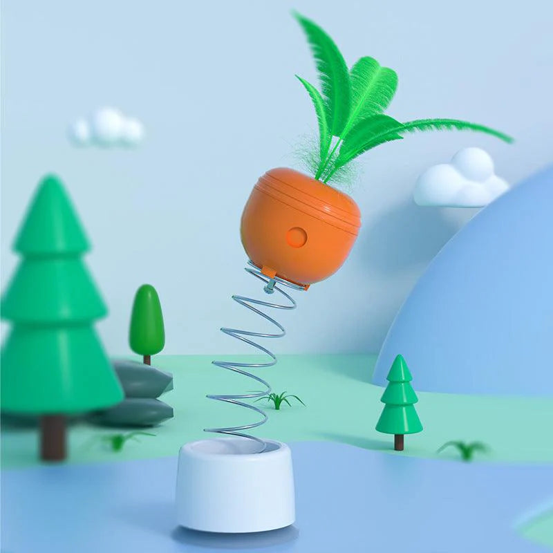 Interactive Carrot Food Leaking Cat Toy - Engage, Entertain, and Relieve Boredom