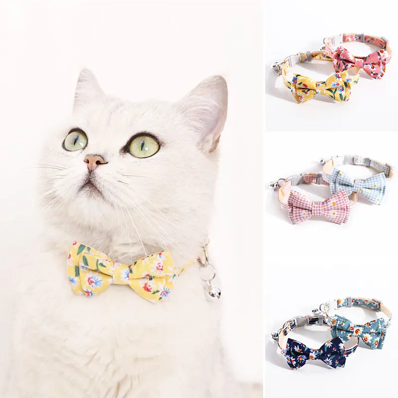 Plaid Print Bow Tie Collar: Style Meets Sophistication for Your Pet