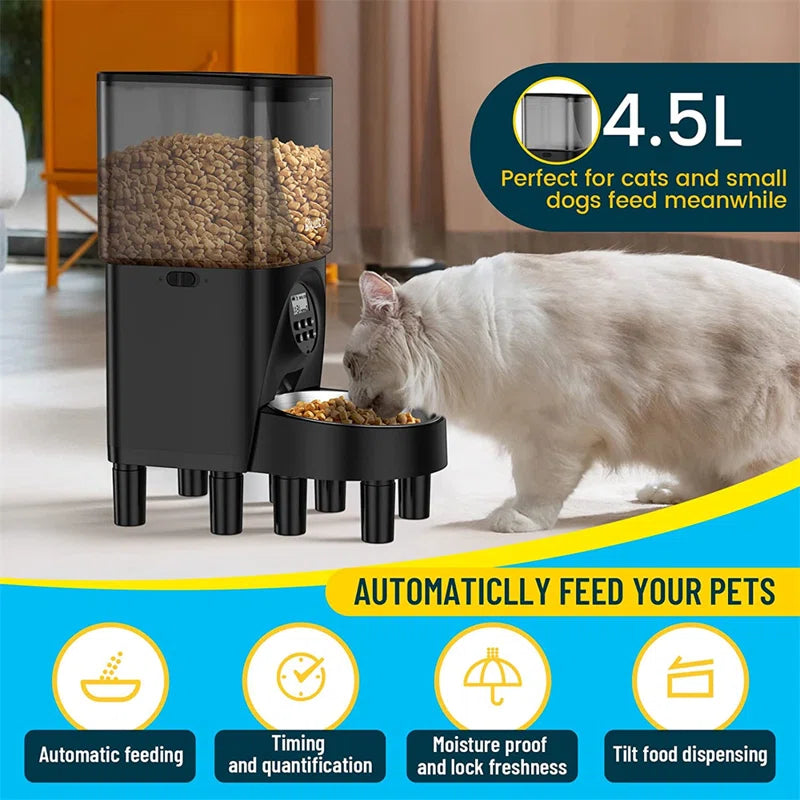 Adjustable Elevated Automatic Dog Food Feeder