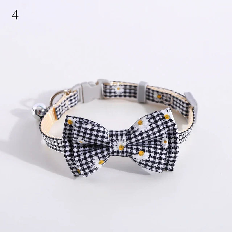 Plaid Print Bow Tie Collar: Style Meets Sophistication for Your Pet