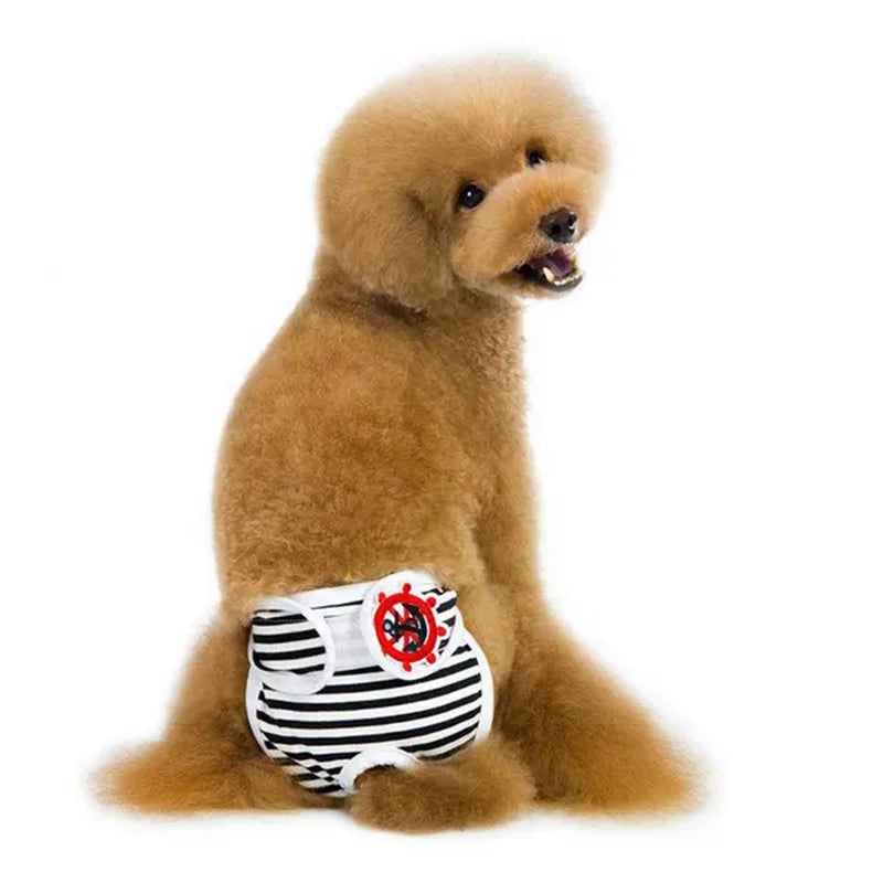 Cute Cotton Pet Sanitary Pants – Comfortable & Stylish Diapers for Dogs