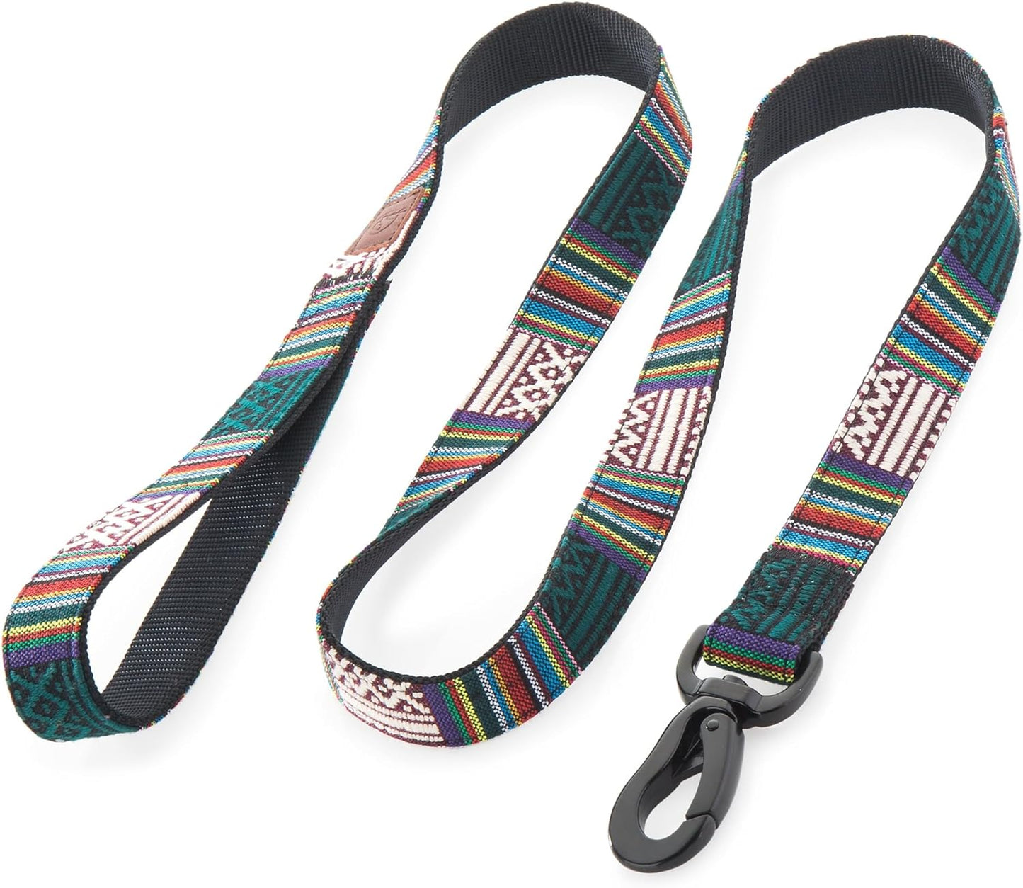 Embark Urban Dog Leashes – Colorful & Strong Nylon Leashes for Small, Medium, and Large Dogs (Mayan Design, 4 ft)