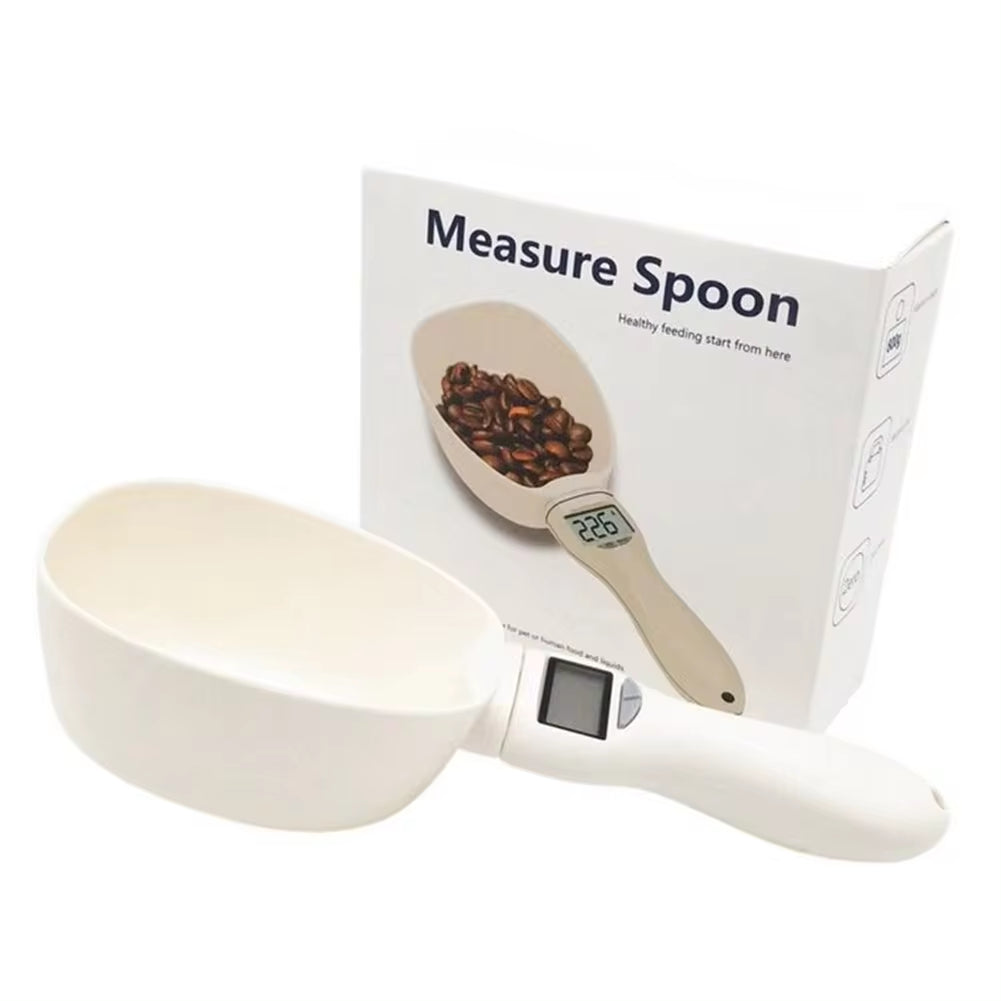 Digital Pet Food Scale & Measuring Spoon – Electronic Measuring Tool for Accurate Dog and Cat Feeding