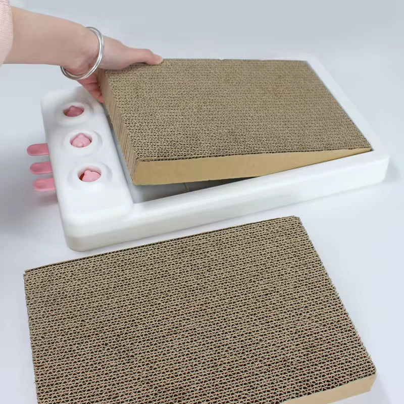 Multifunctional Cat Claw Board – Corrugated Paper Pet Toy & Treadmill for Pawsome Fun!