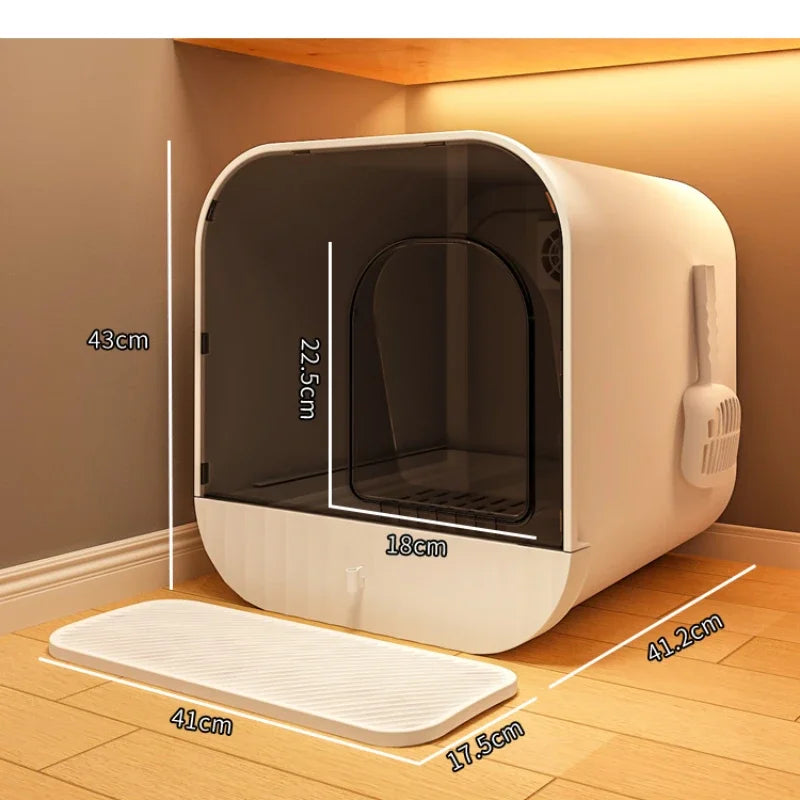 Oversized Deodorant Cat Toilet: The Ultimate Extra Large Splash-Proof Litter Box for Cats