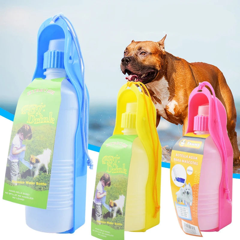  Trendy Water Bottle with Bowl for Pets: Hydration on the Go!