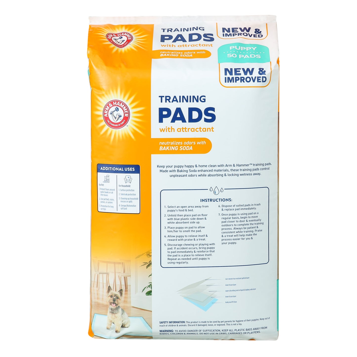 Dogs & Puppy Training Pads with Attractant (50 Pads)