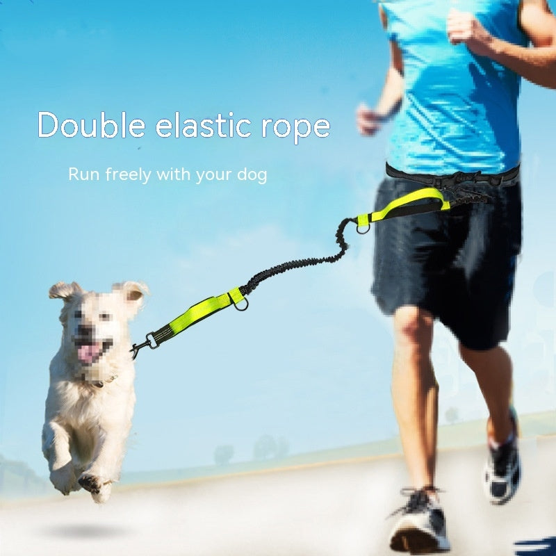 Multifunctional Pet Running Leash – Durable, Tangle-Free Traction Rope for Active Pets