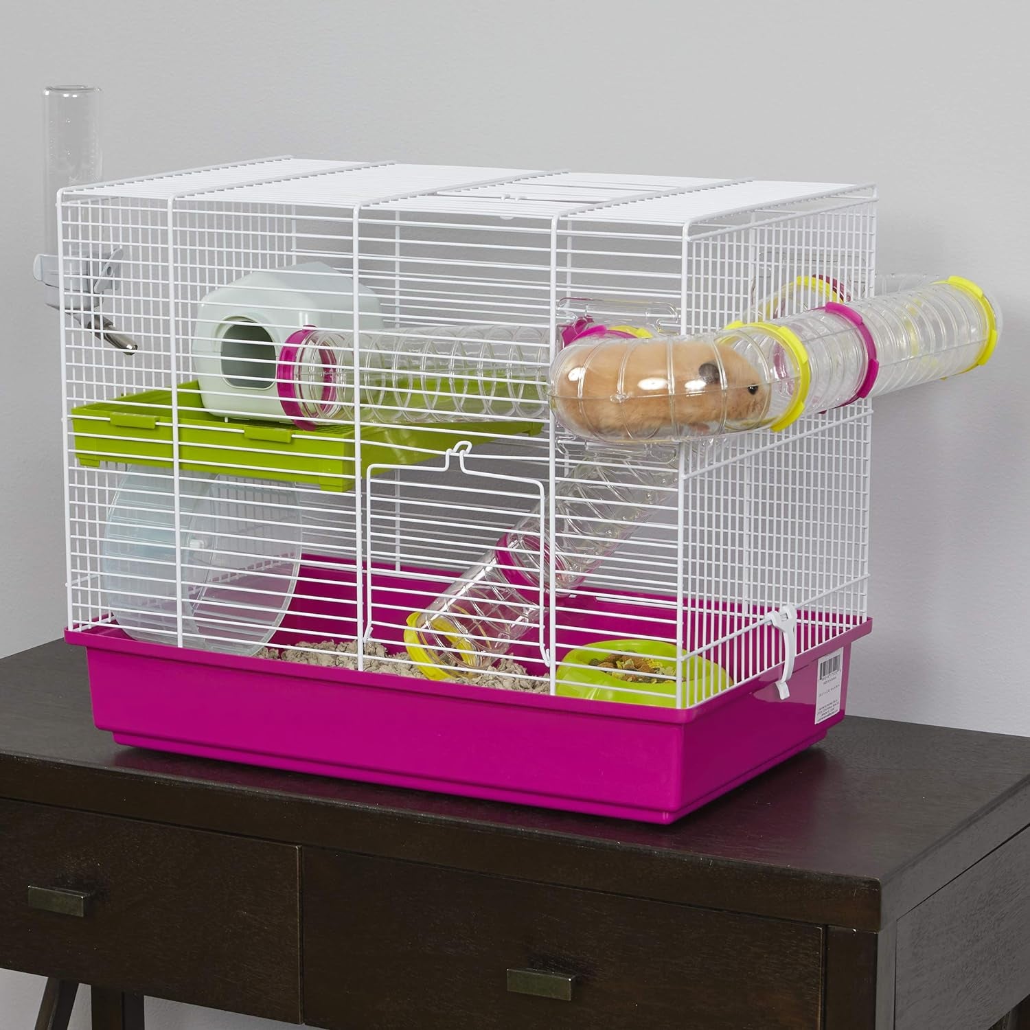 Laura Small Hamster Cage | Fun & Interactive Cage Measures 18.11L X 11.61W X 14.8H & Includes All Accessories