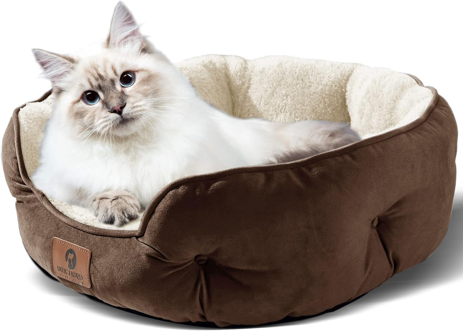 00-Inch Small Bed – Extra Soft Pet Bed for Small Dogs and Indoor Cats, Machine Washable with Anti-Slip Oxford Bottom